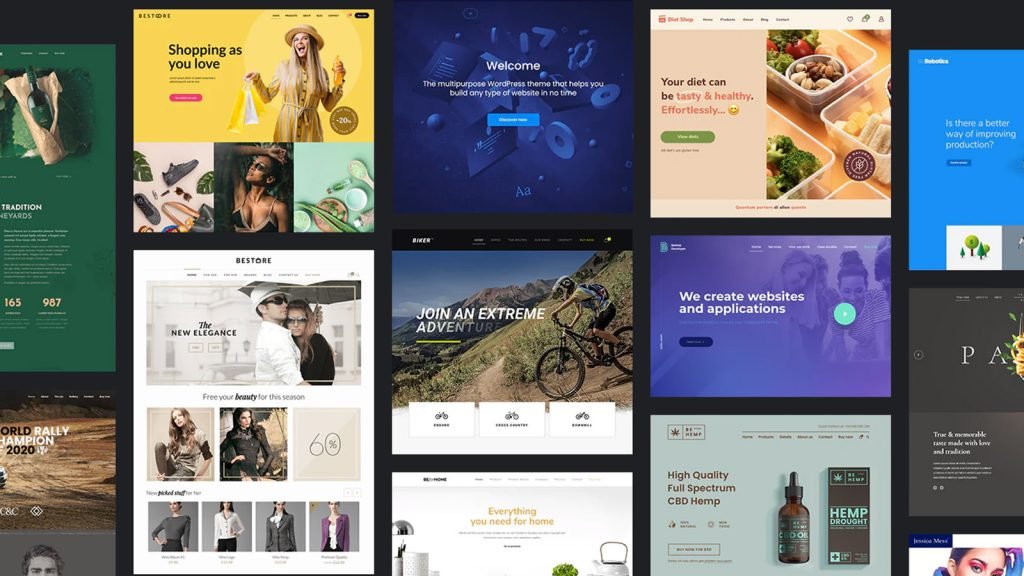 billede med flere web designs