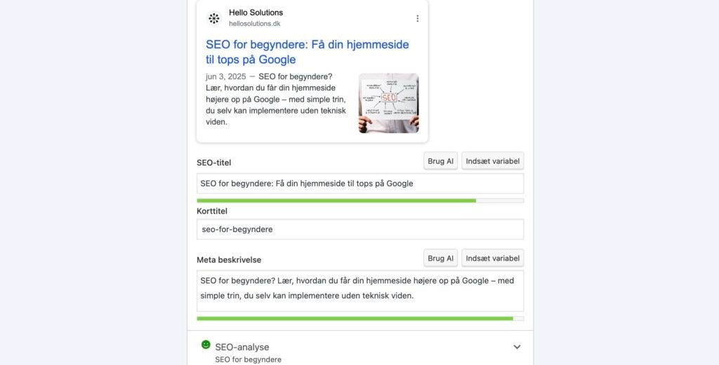 Top Google rangering ved hjælp af SEO
